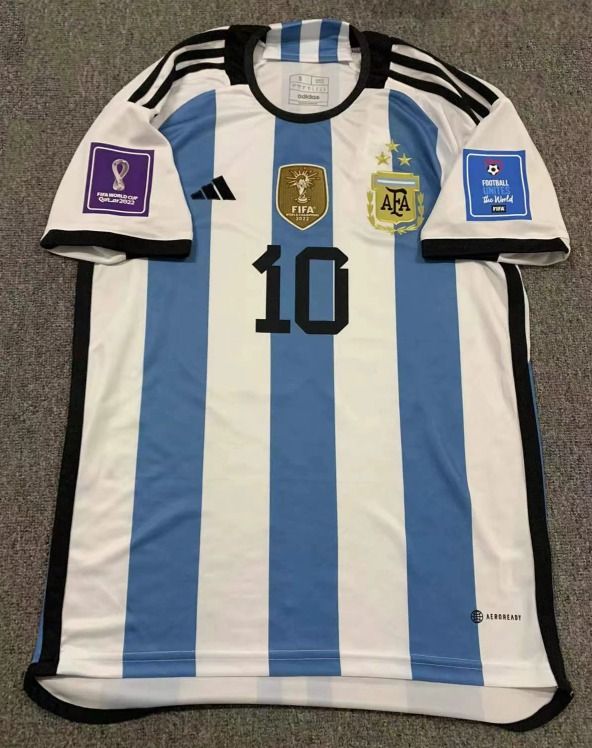 Футболка Аргентина 3 звезды домашняя QATAR 2022 MESSI 10
