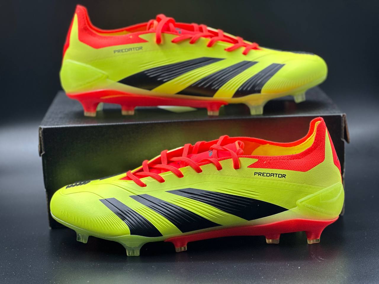 Футбольные бутсы Adidas Predator Elite Low FG желтые оранжевые